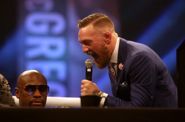 Conor Mc Gregor taunts Floyd Mayweather