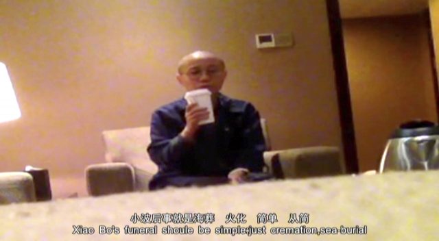 The Shenyang Municipal Information Office shared video taken of Mr Liu in hospital (AP)