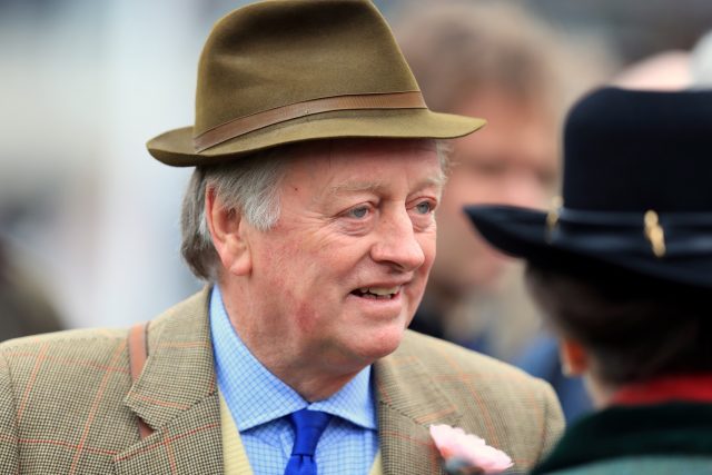 Andrew Parker Bowles during Gold Cup Day at Cheltenham this year (Mike Egerton/PA)