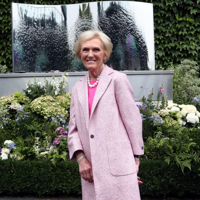 Mary Berry wore pink (Gareth Fuller/PA)