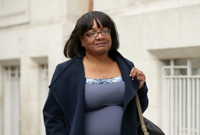 Diane Abbott told a debate she had been subject to routine racist and sexist abuse