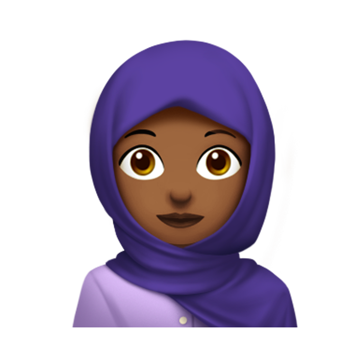 woman with headscarf emoji