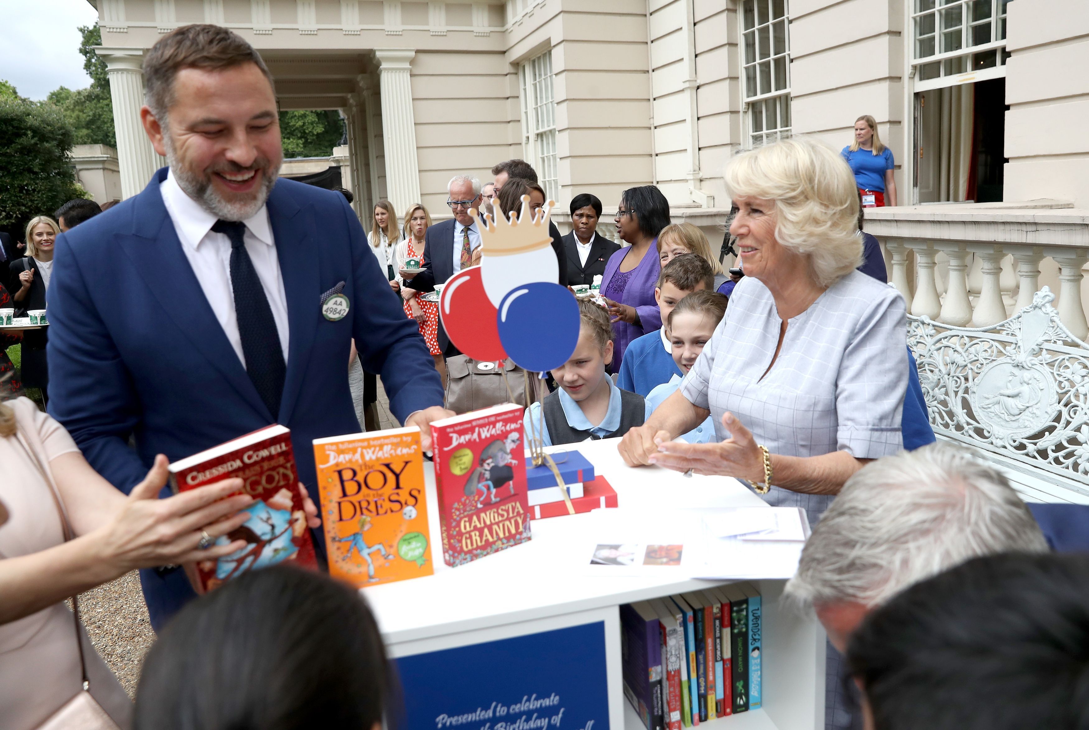 David Walliams and the Duchess of Cornwall