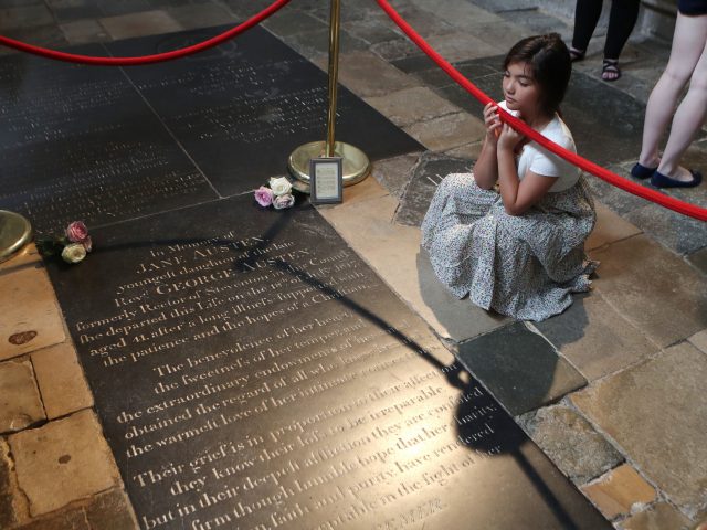 Jane Austen is buried in Winchester Cathedral (Steve Parsons/PA)