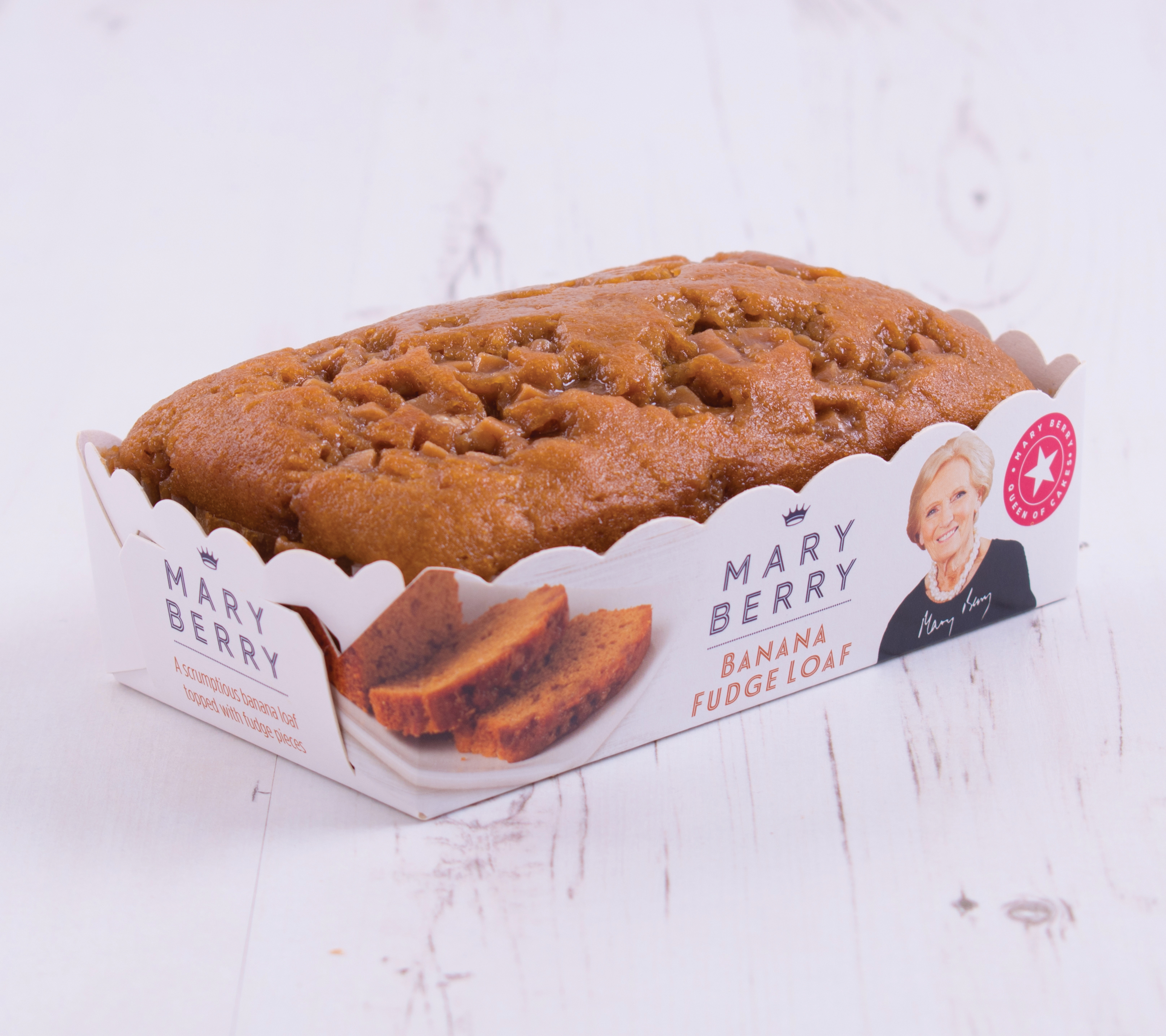 Mary Berry's banana fudge loaf (Finsbury Food Group/PA)