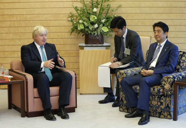 Boris Johnson is on day two of a three-day trip to Japan