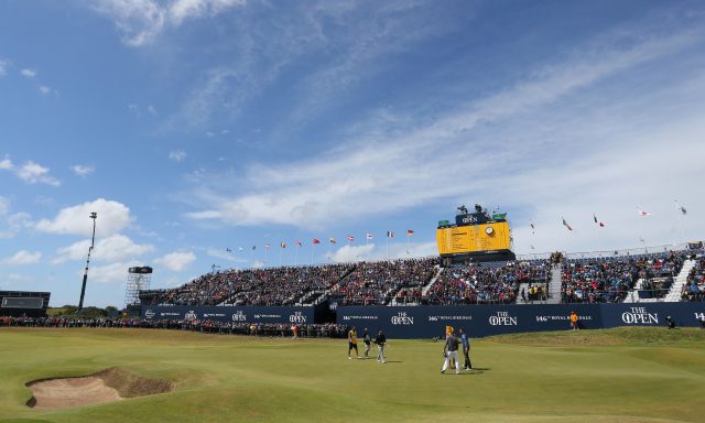 Crowds on the 18th at Royal Birkdale