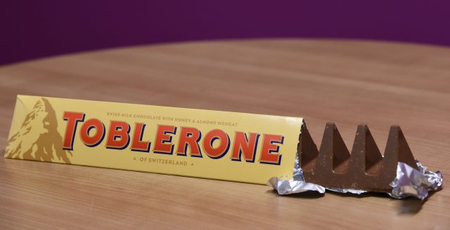 Toblerone bars have shrunk by 10% because of rising ingredient costs