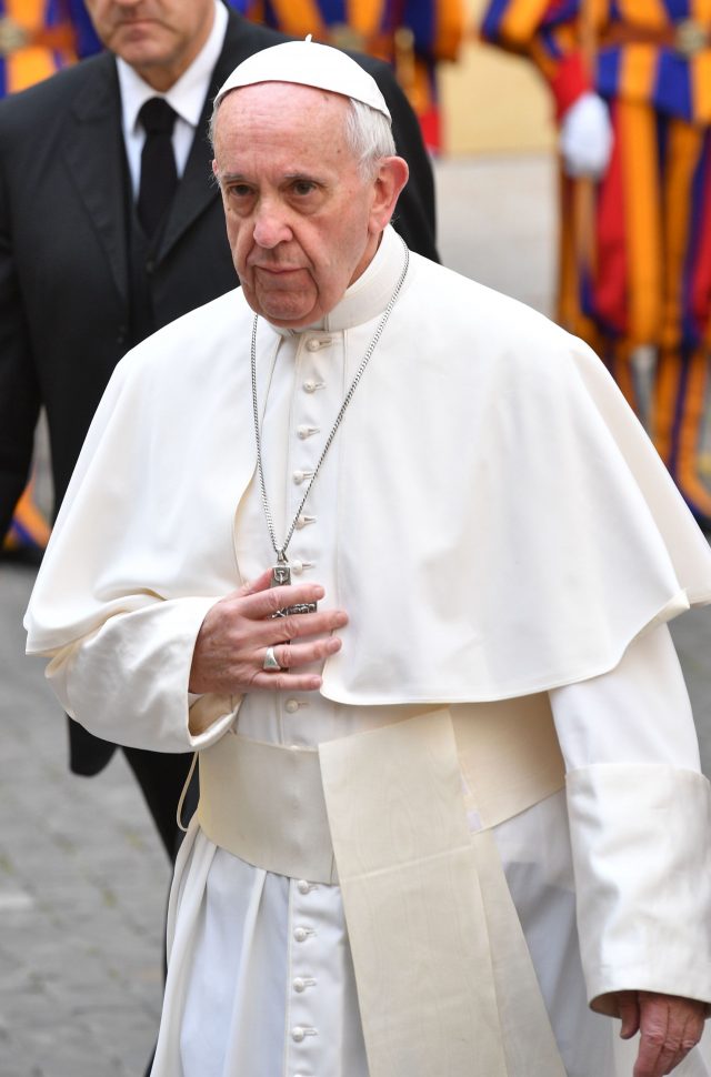 Pope Francis has decried wasteful practices