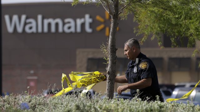 The incident occurred outside a Walmart store in Texas