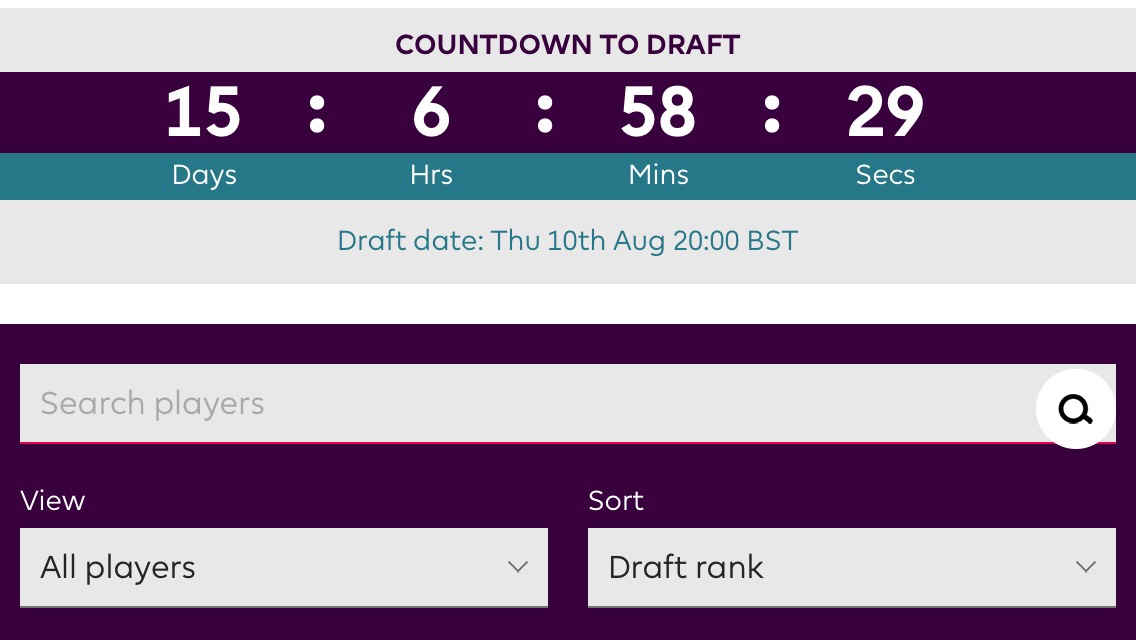 The Fantasy Premier League's new draft game