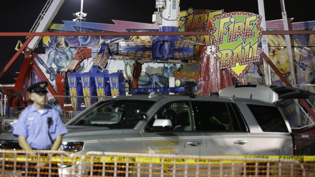 An investigation is underway top determine what happened to the Fire Ball ride