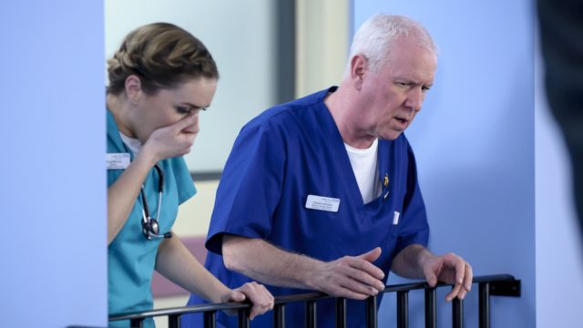 Casualty Actress Cathy Shipton Defends Co Star Derek Thompsons Bbc