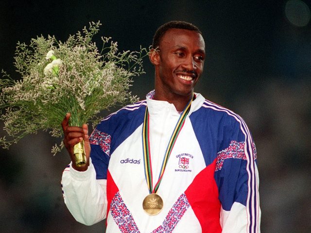 Linford Christie in 1992 (John Stillwell/PA)