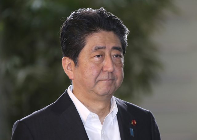 Japanese Prime Minister Shinzo Abe said the apparent launch is being investigated (Koji Sasahara/AP)