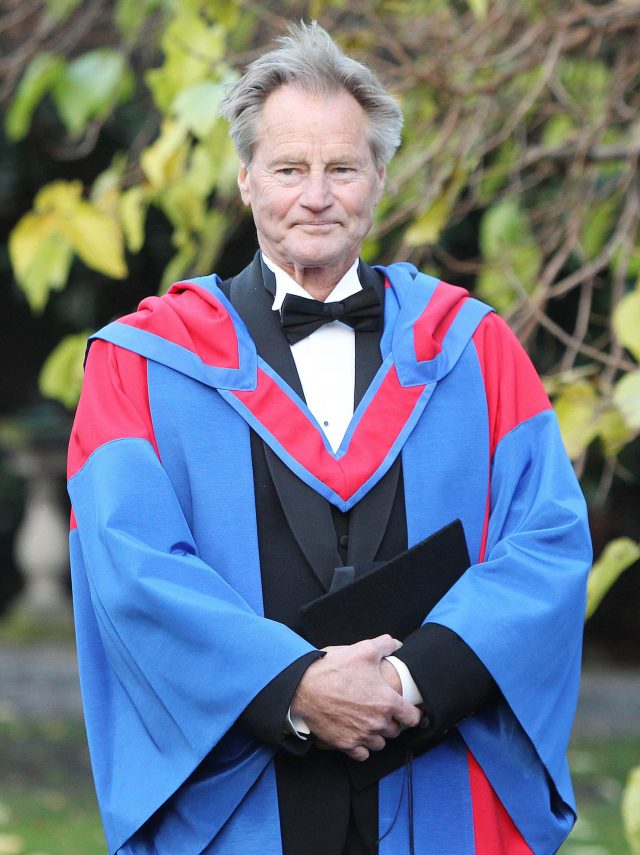 Sam Shepard receiving an honorary degree at Trinity <a href=