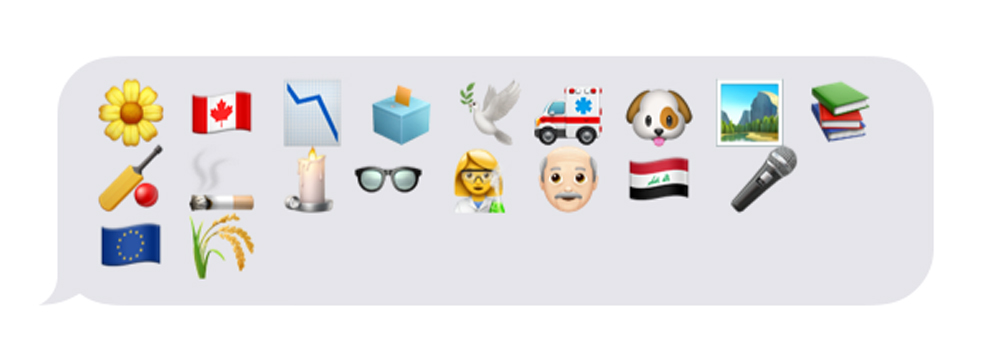 The British prime ministers represented by emoji (PA)