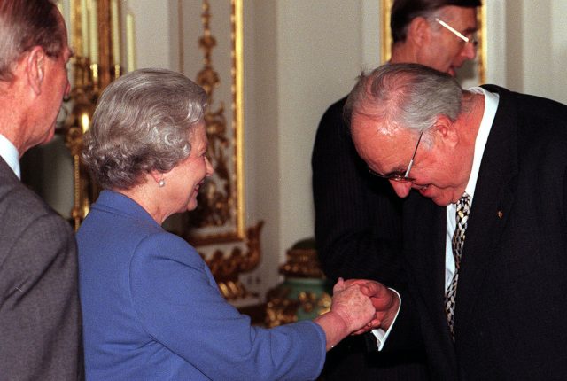 Helmut Kohl, The Queen and Prince Philip