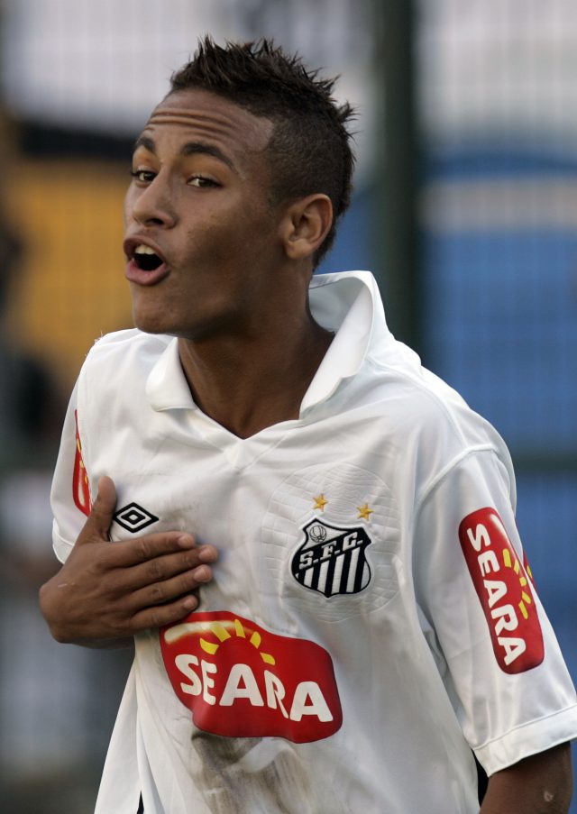 A young Neymar was linked with West Ham while at Santos