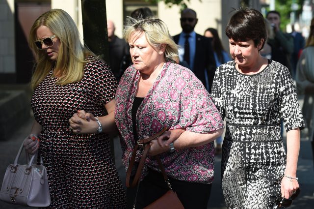 Some of the victims arrive at Nottingham Crown Court (Joe Giddens/PA)