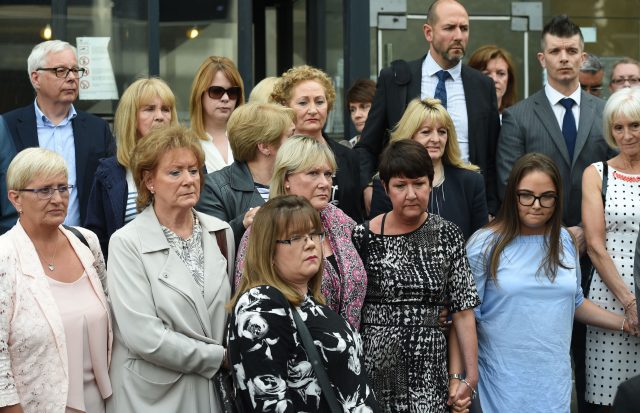 Victims outside Nottingham Crown Court