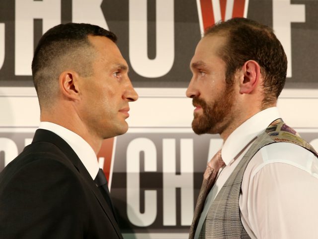 Wladimir Klitschko faces off against Tyson Fury 