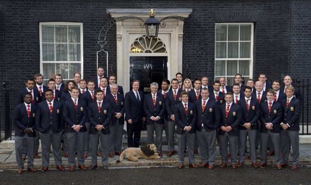 The British and Irish Lions meet David Cameron