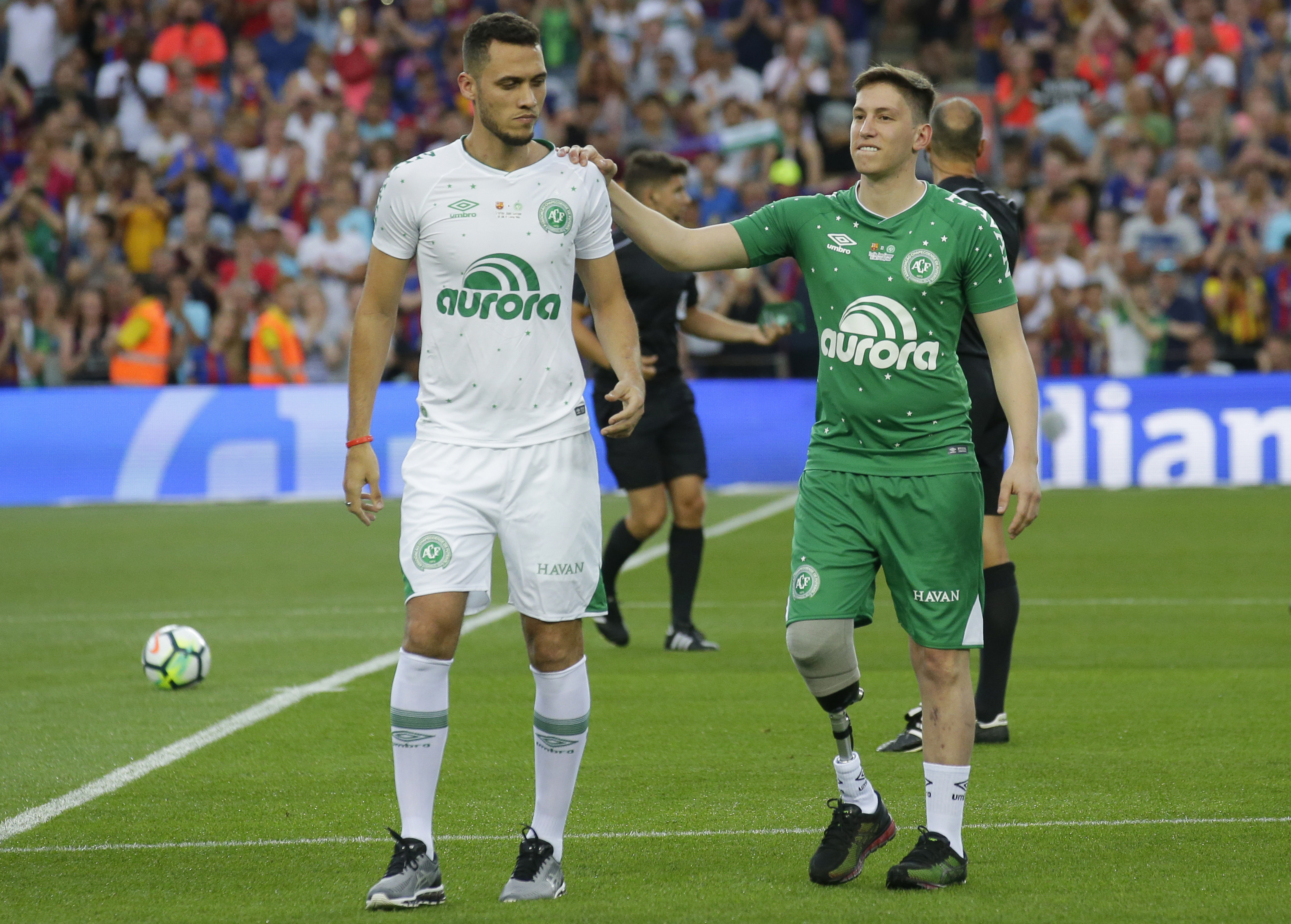 Chapecoense's Neto and Jakson Follmann