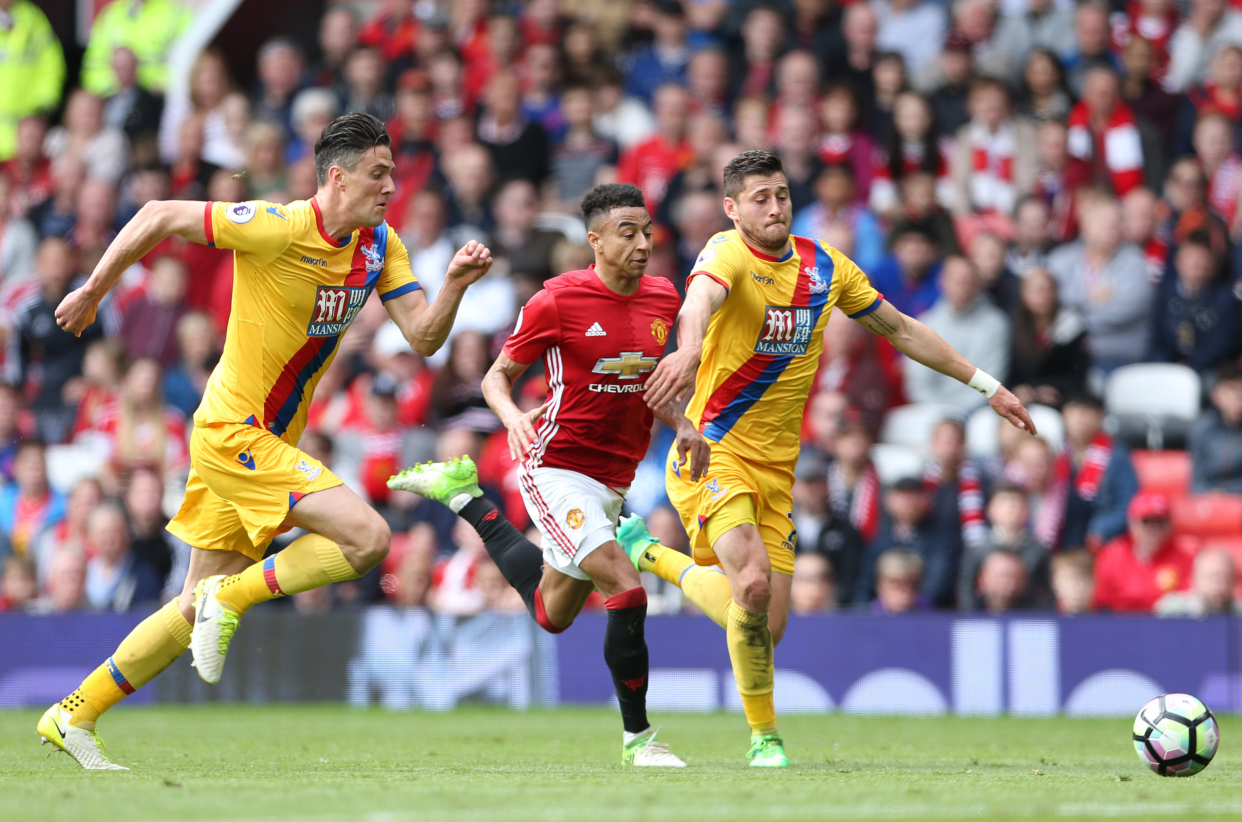 Manchester United v Crystal Palace in the Premier League