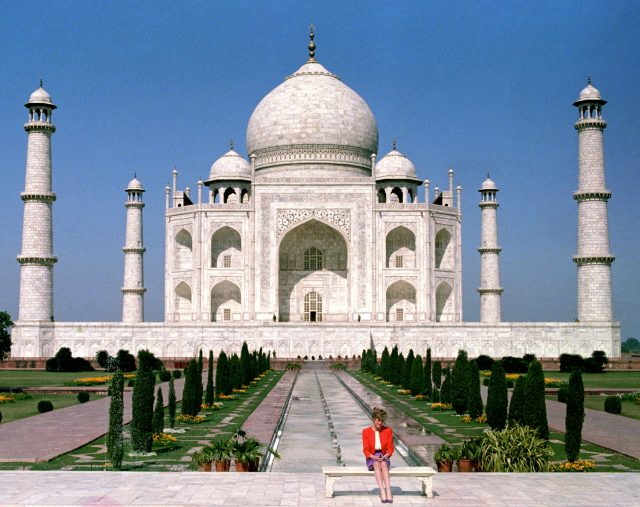 The Princess of Wales in front of the Taj Mahal (Martin Keene/PA)