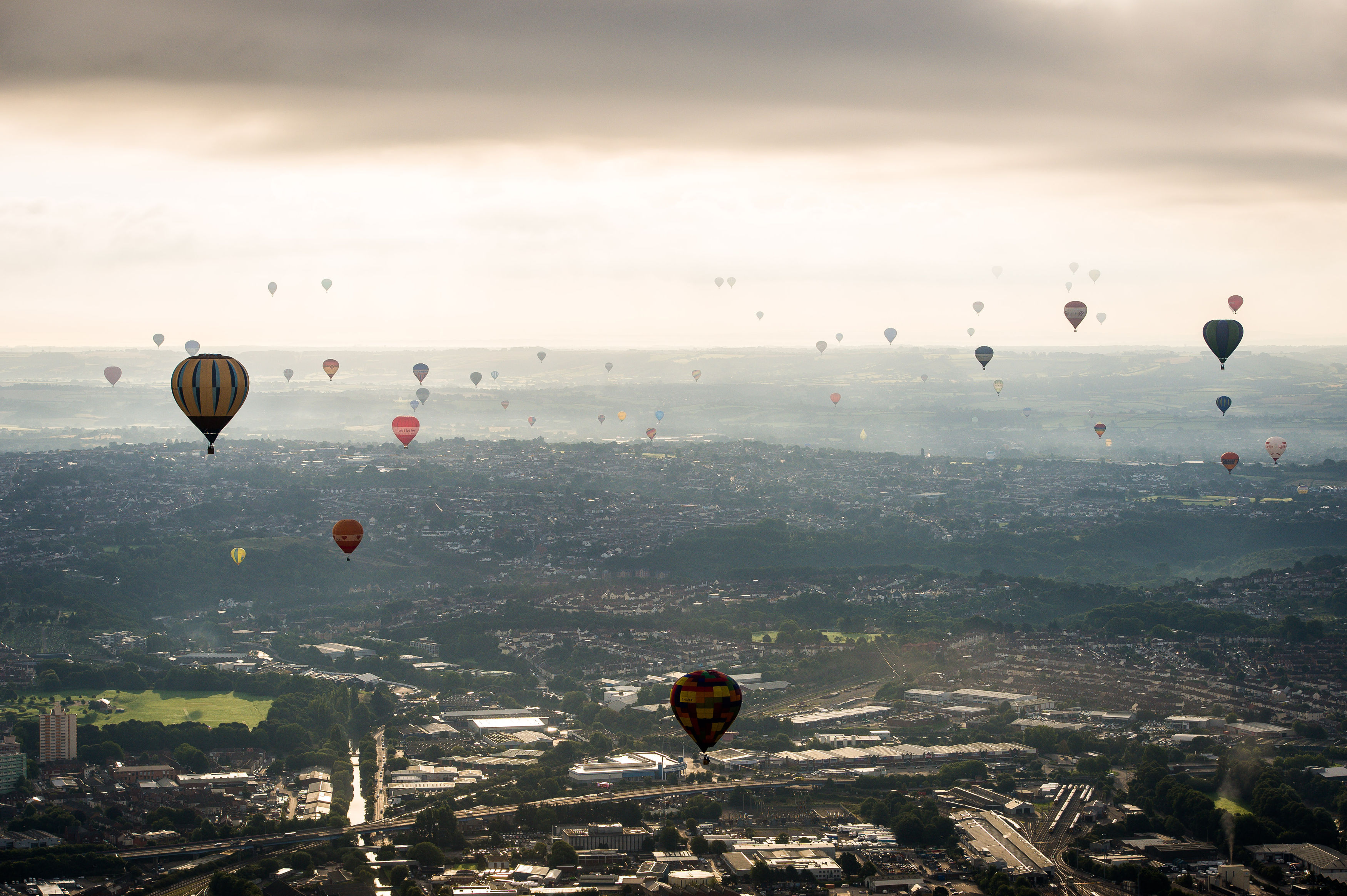 hot air balloons