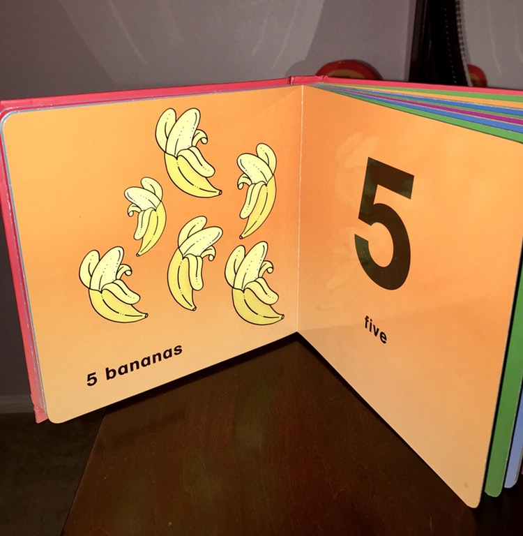 The banana page in the My First Numbers Book has an error (UltraLaser23)
