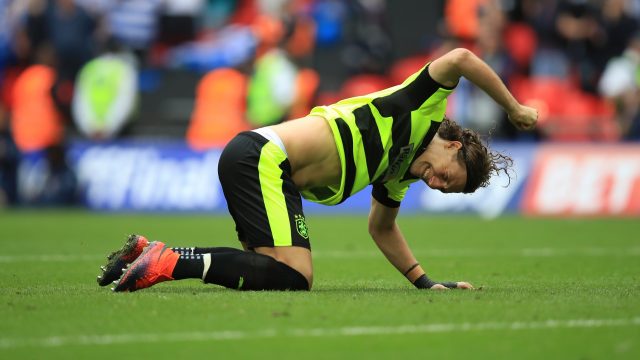 Michael Hefele missed from the penalty spot at Wembley, but Huddersfield still won promotion