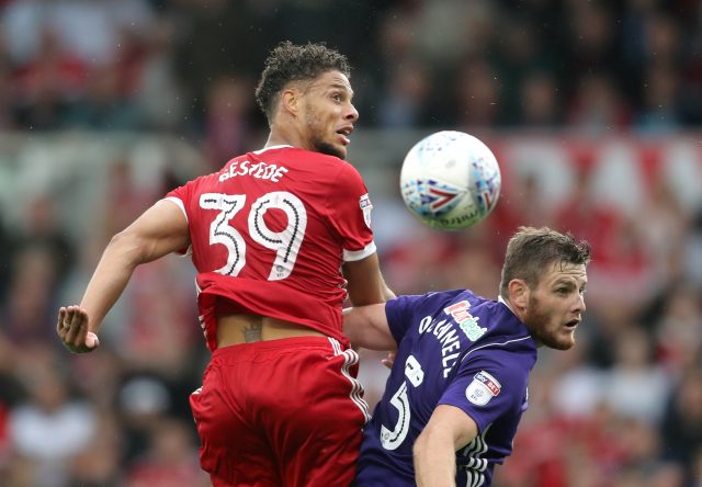 Middlesbrough's Rudy Gestede won the game. (Owen Humphreys/PA)
