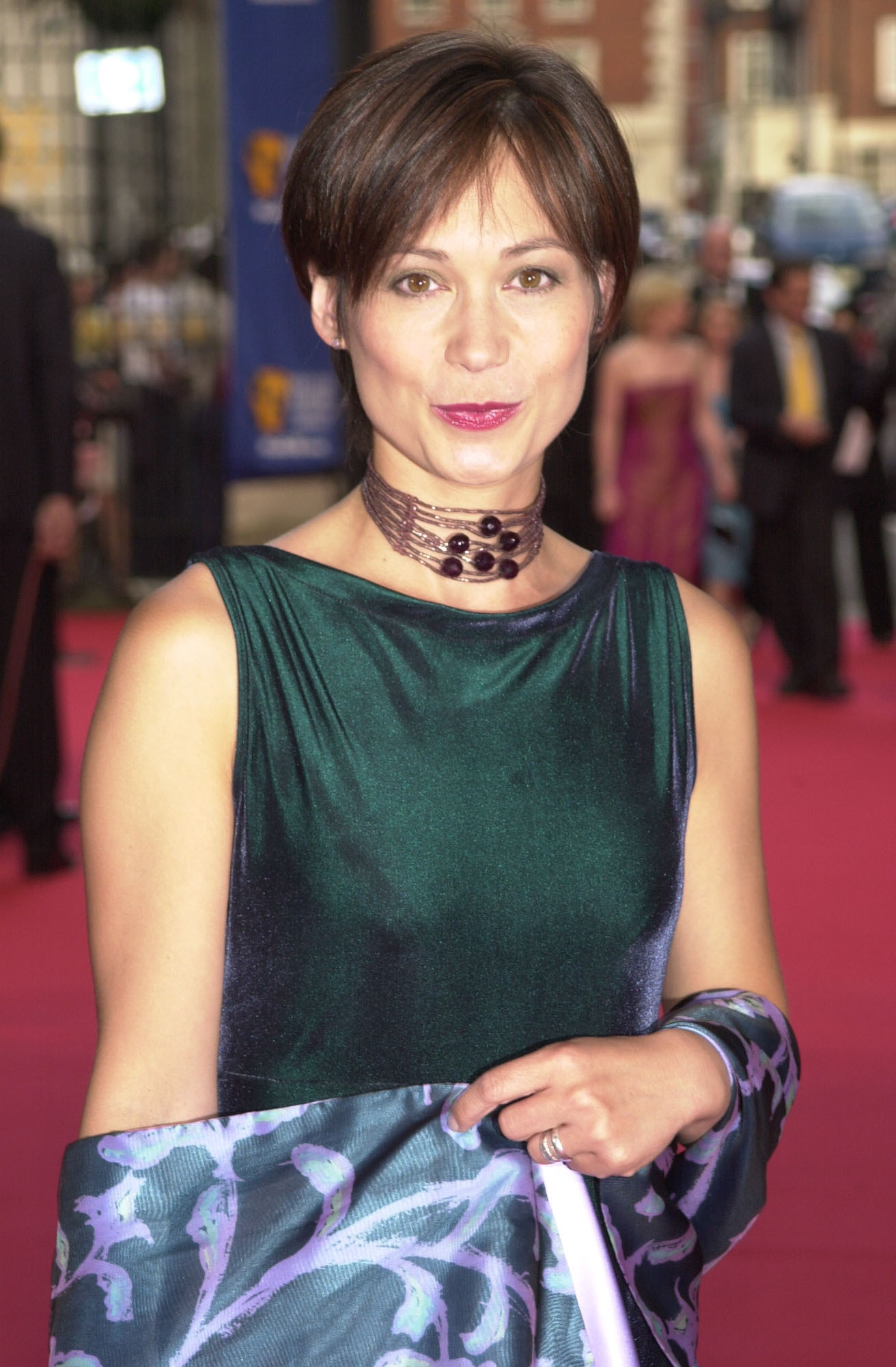 Leah Bracknell on the red carpet in 2001