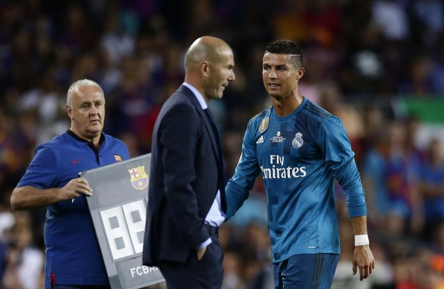 Zinedine Zidane revealed his unhappiness with the five-game ban doled out to the Portuguese (Manu Fernandez/AP)
