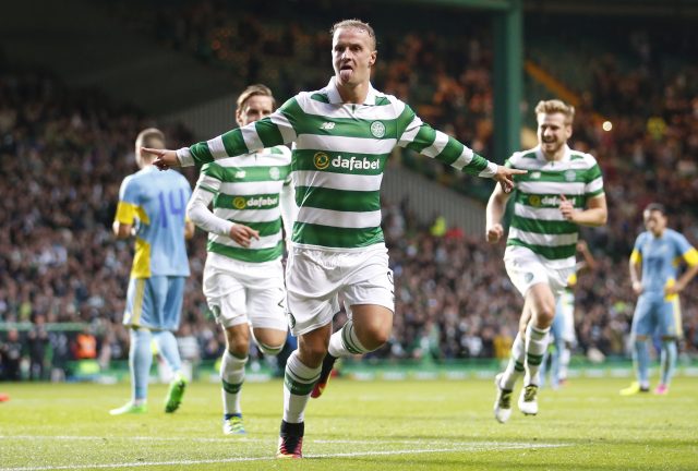 Leigh Griffiths scored a penalty against Astana last season (Jane Barlow/PA)