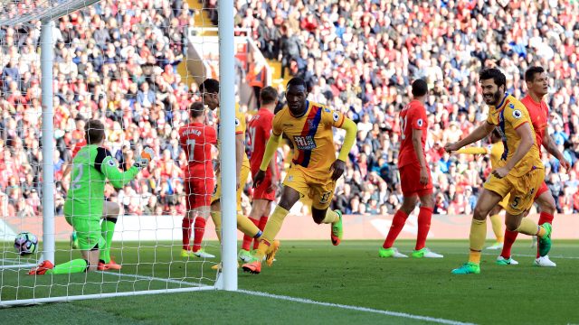 Christian Benteke scored for Crystal Palace against his former team last season