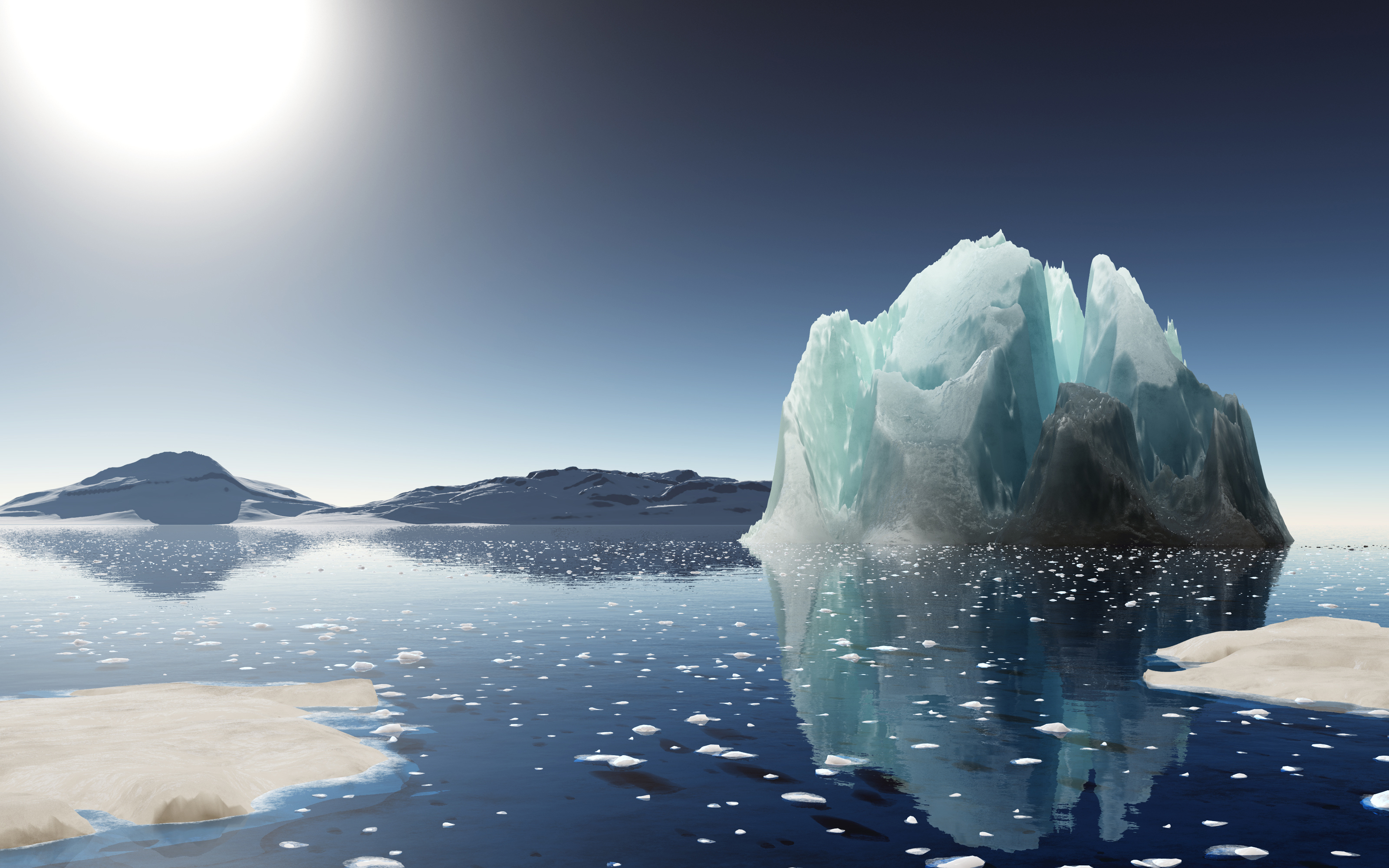 Iceberg on Earth.