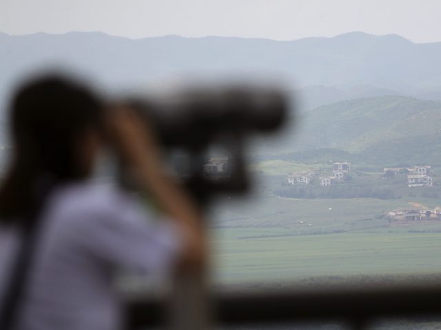 A look into North Korea from South Korea's unification observatory in Paju (Lee Jin-man/AP)