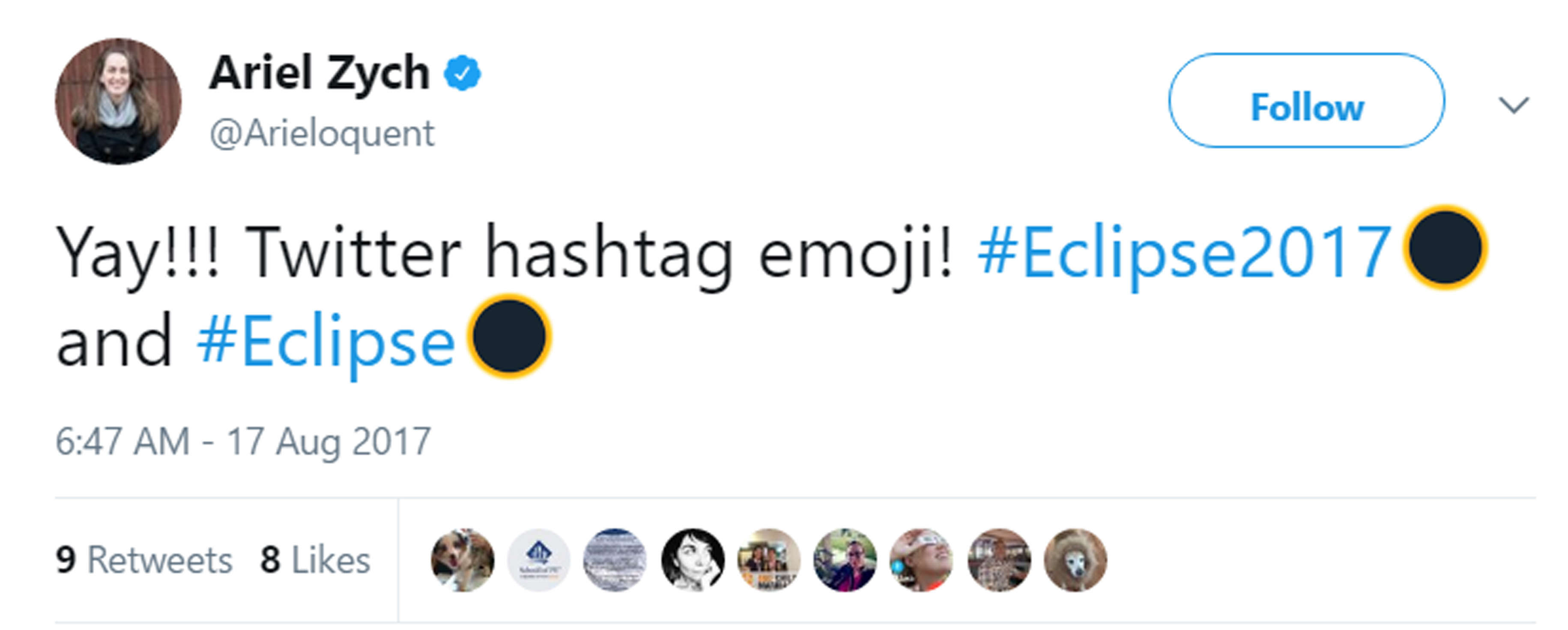 Eclipse emoji.