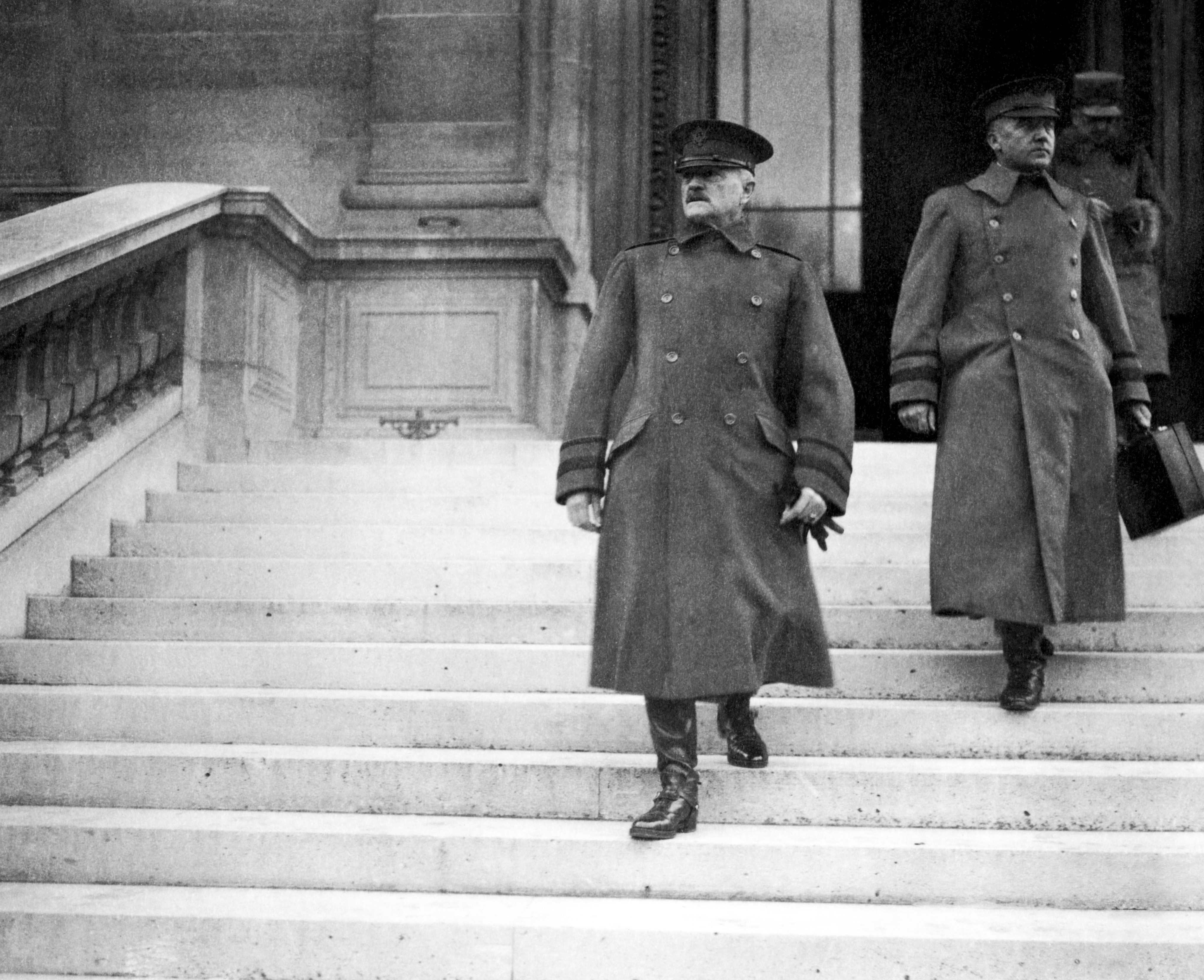 Pershing at the peace conference in Paris, 1919