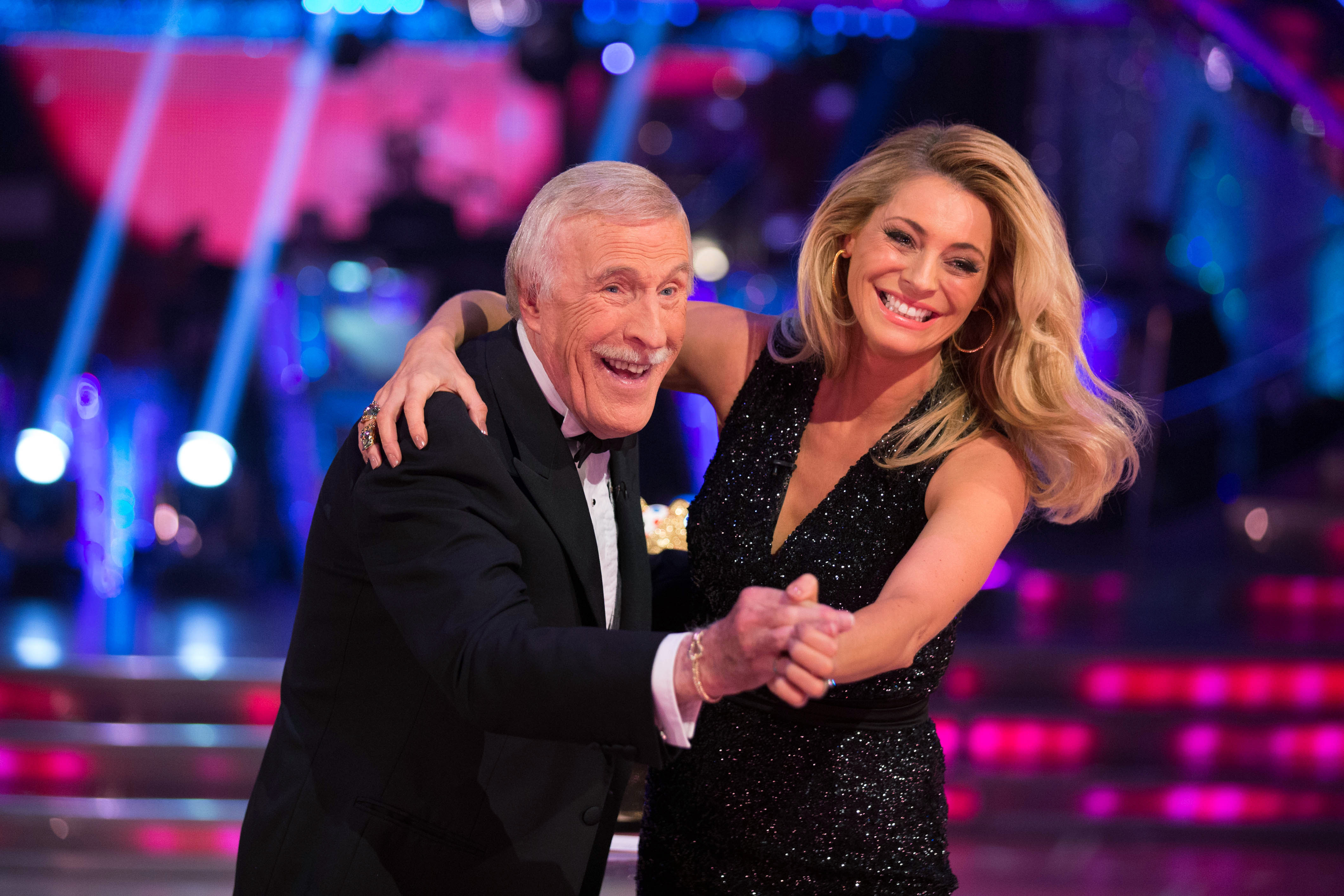 Sir Bruce Forsyth and Tess Daly