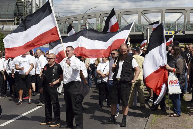 Marchers in Berlin