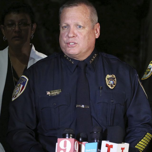 Kissimmee Police Chief Jeff O'Dell updates the media