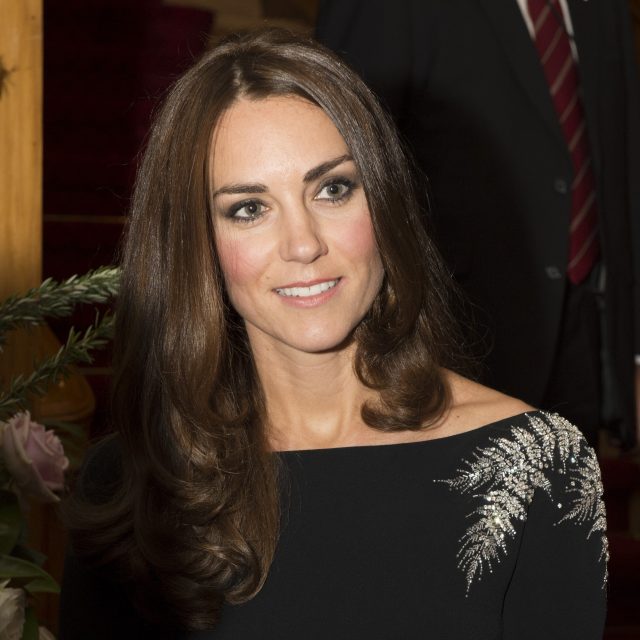 Kate wearing the silver fern detail in 2014 (PA)