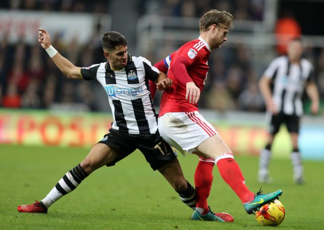 Newcastle take on Nottingham Forest