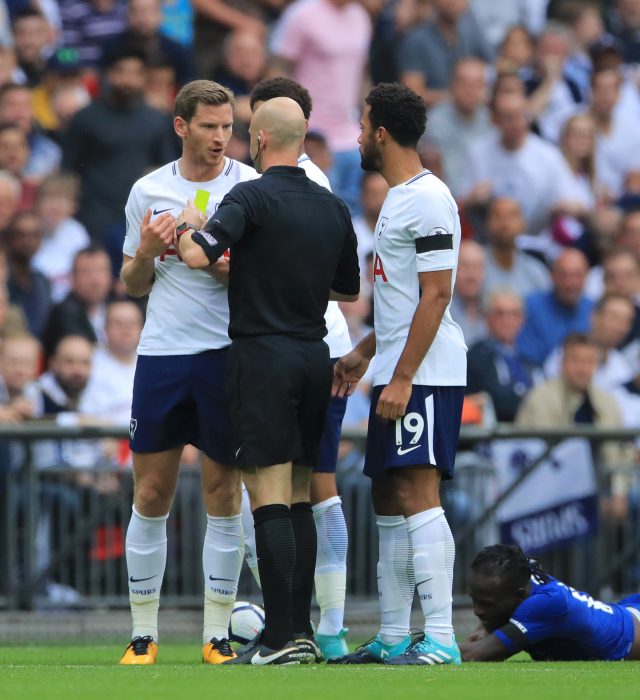 Jan Vertonghen, left, and Anthony Taylor