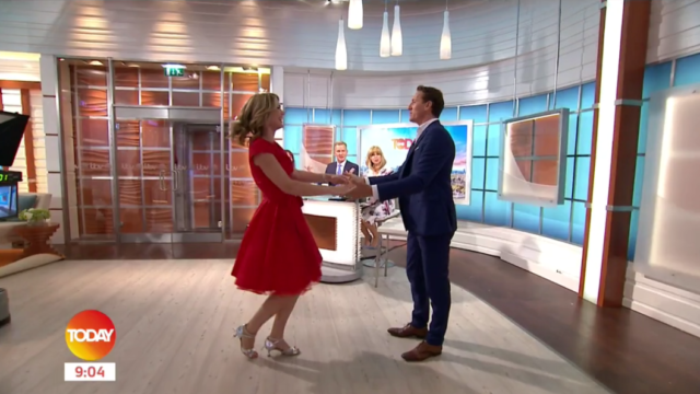 Charlotte and Brendan dancing on Good Morning Britain (ITV)