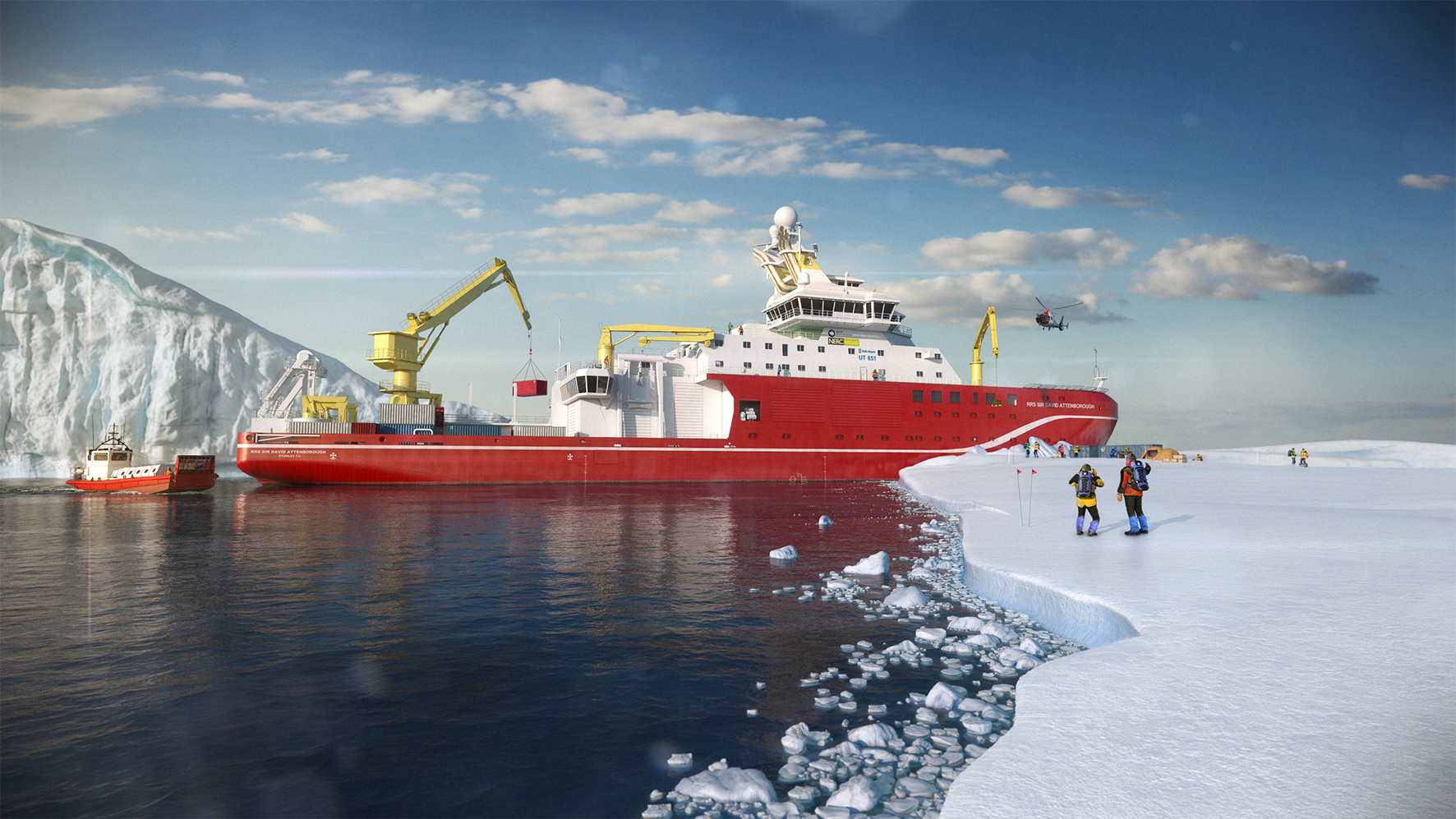 Artist's impression of RRS Sir David Attenborough which is due to go into service in 2019 (British Antarctic Survey/Rolls Royce)
